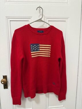 Polo by Ralph Lauren Red Flag Crewneck Sweater - NEW SPRING ONLY COLOR